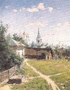 Polenov, Vasily Moscow Courtyard painting